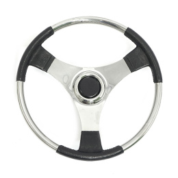 Колесо рулевое Ultraflex 350мм серебристое немагнитная сталь (V.22)